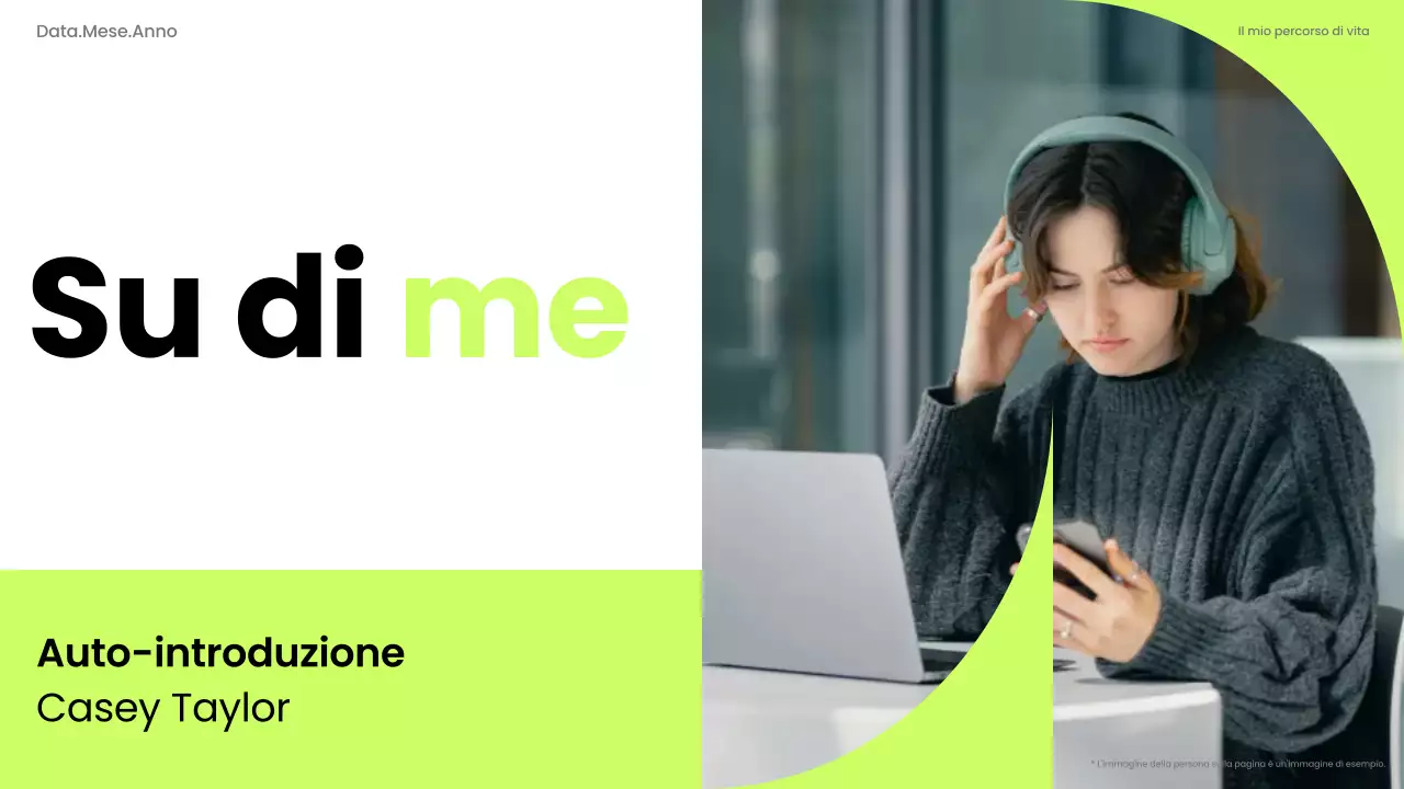 annuncio di presentazione moderno al neon