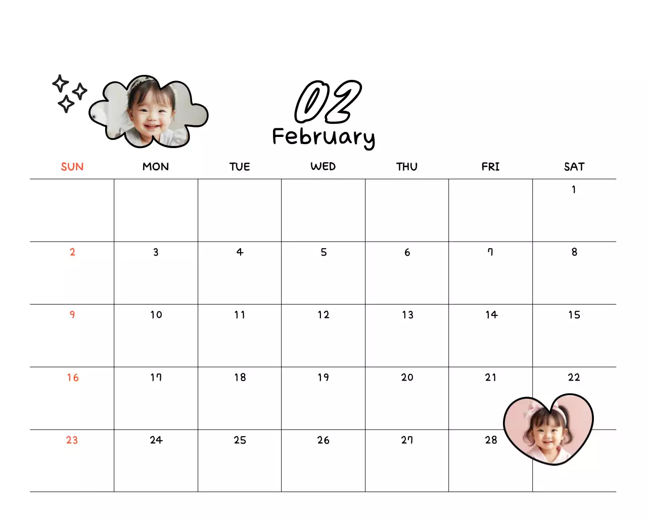 Kalender Foto Lucu Kuning