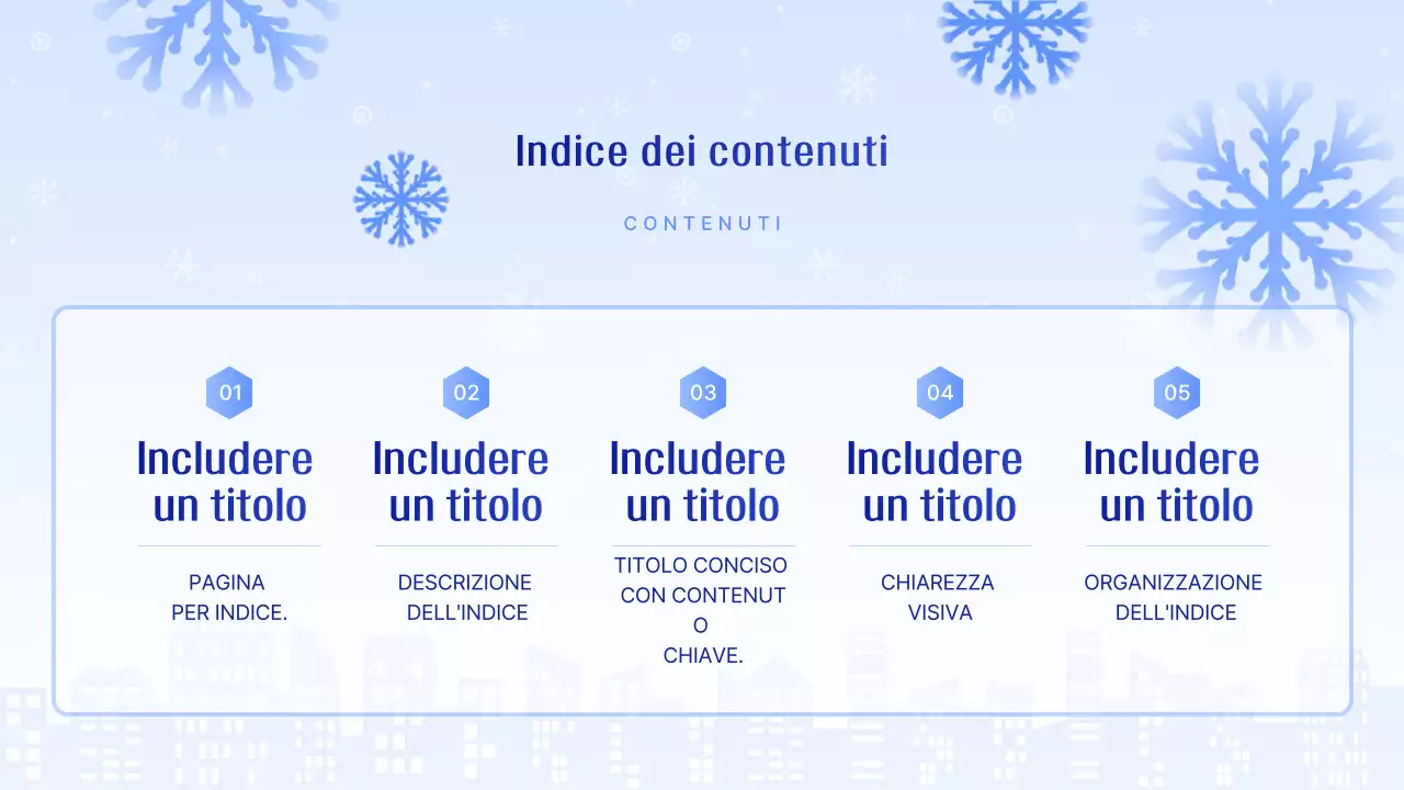 Presentazione blu chiaro e pulita spiegata