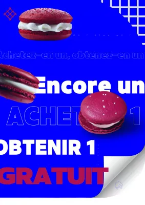 Événement promotionnel moderne bleu