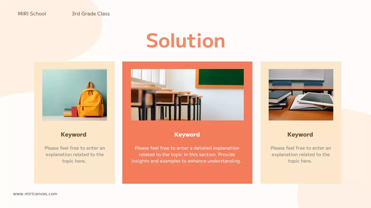 Orange Simple School Presentation