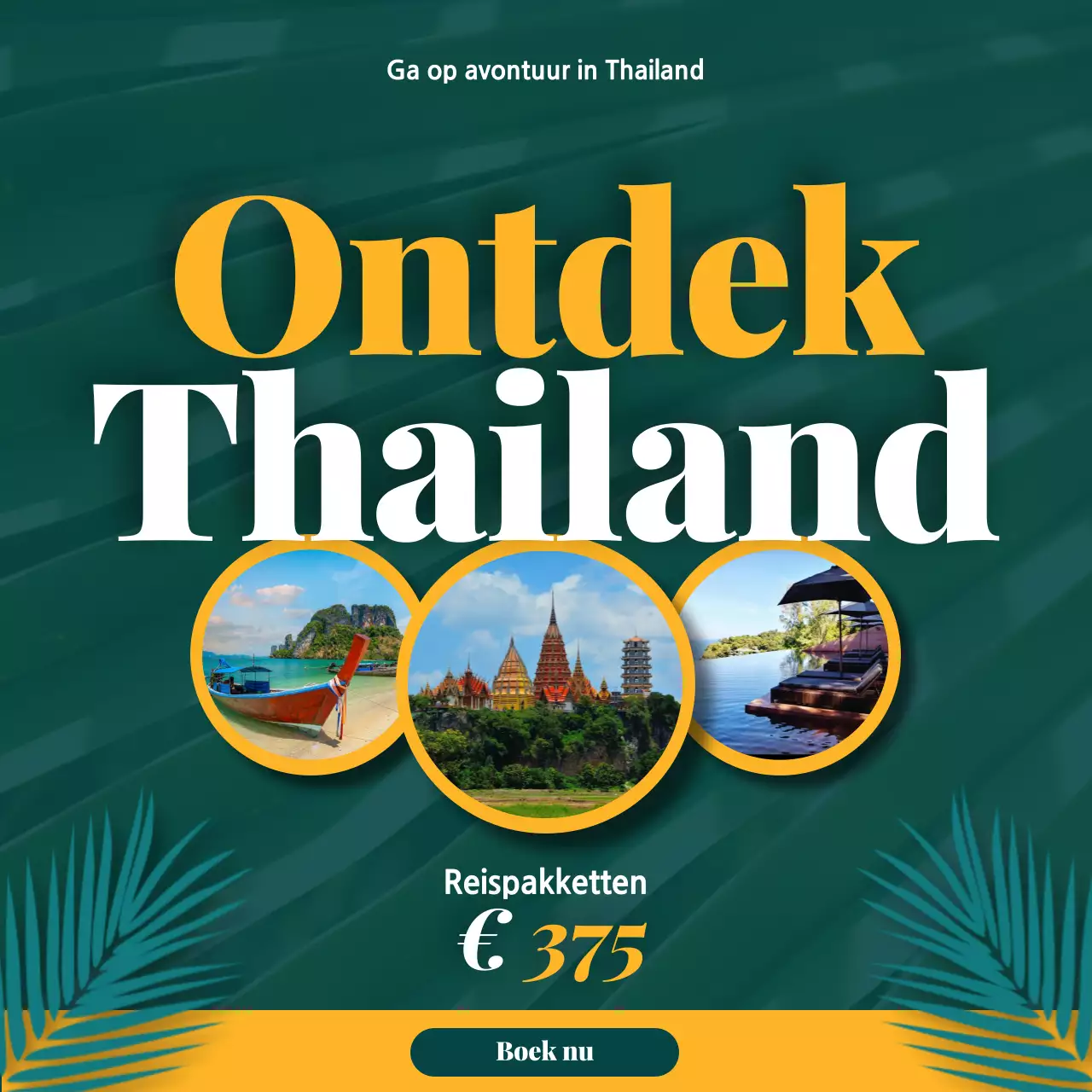 groene moderne reis promotie