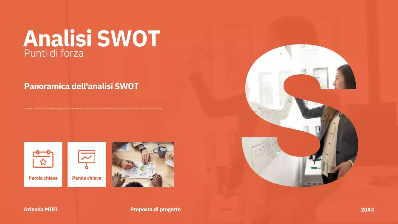 rosso proposta di progetto moderno business