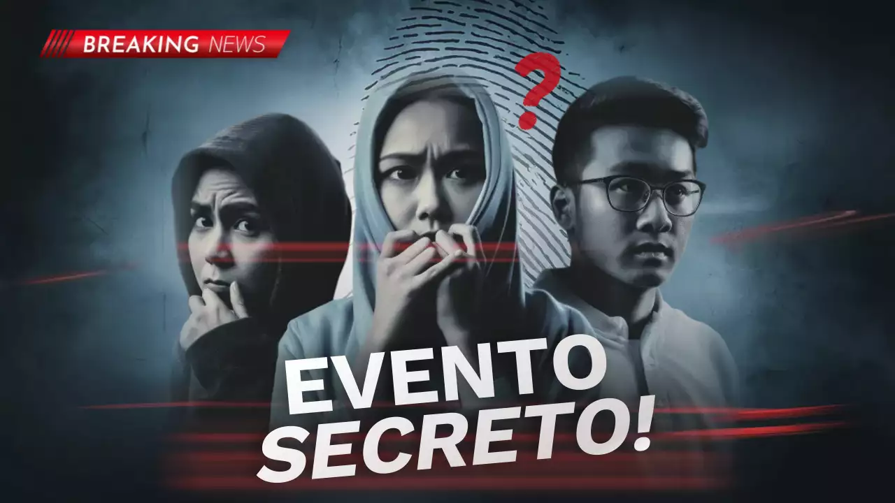 anúncio de mistério dramático cinzento