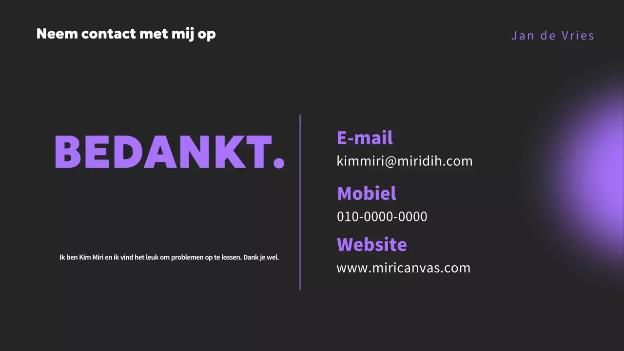 Maak kennis met de Mauve Minimalistische Portfolio