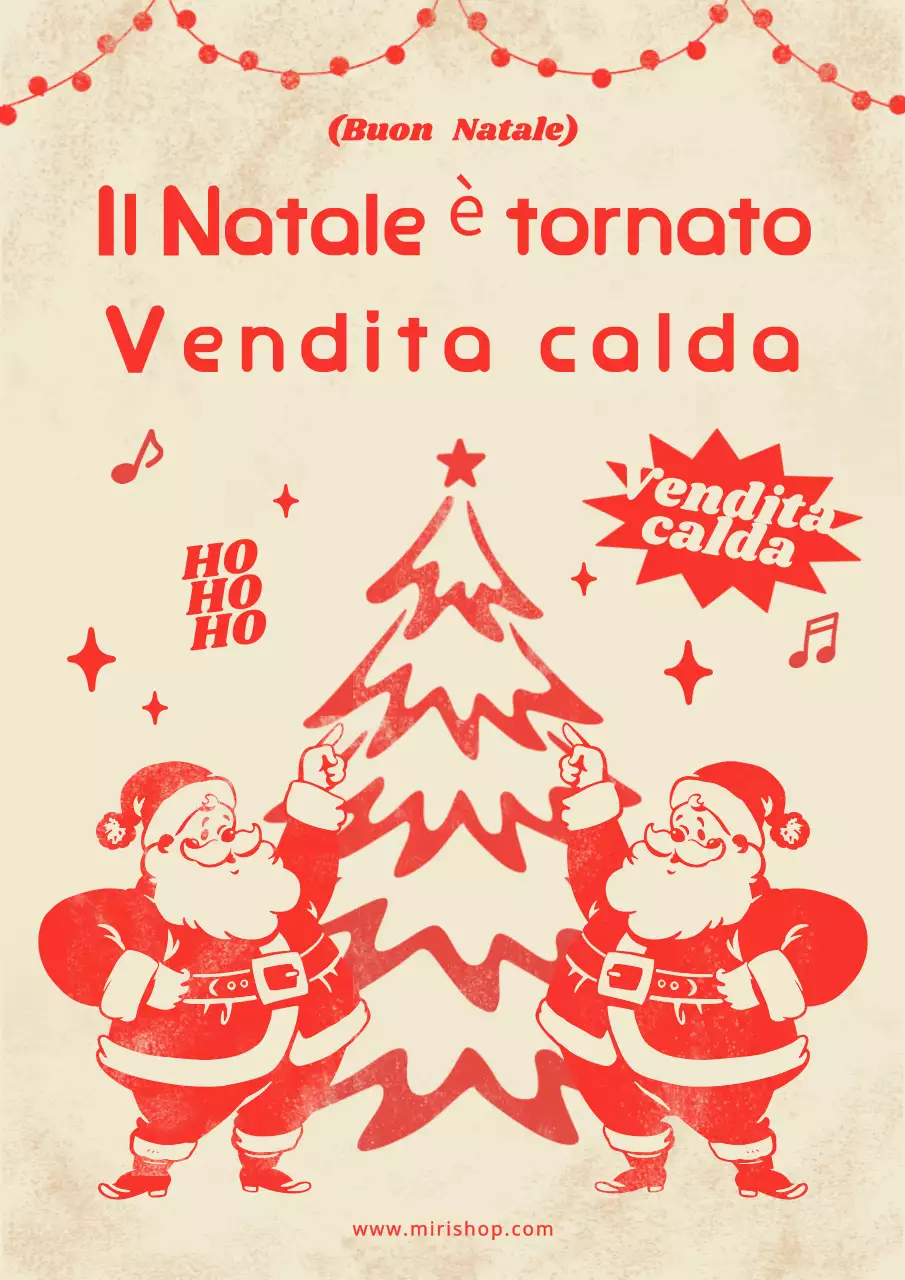 Vendita natalizia Red Retro