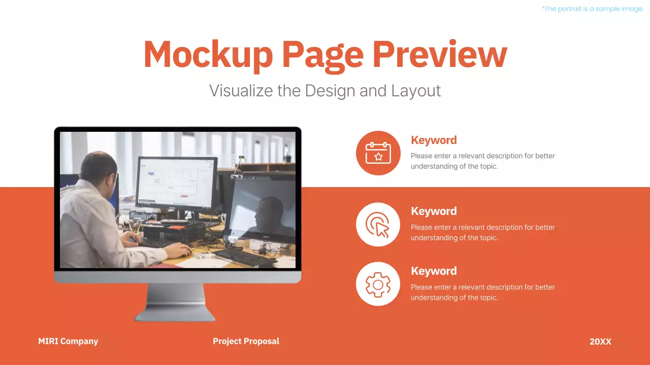 Presentasi Proyek Profesional Orange