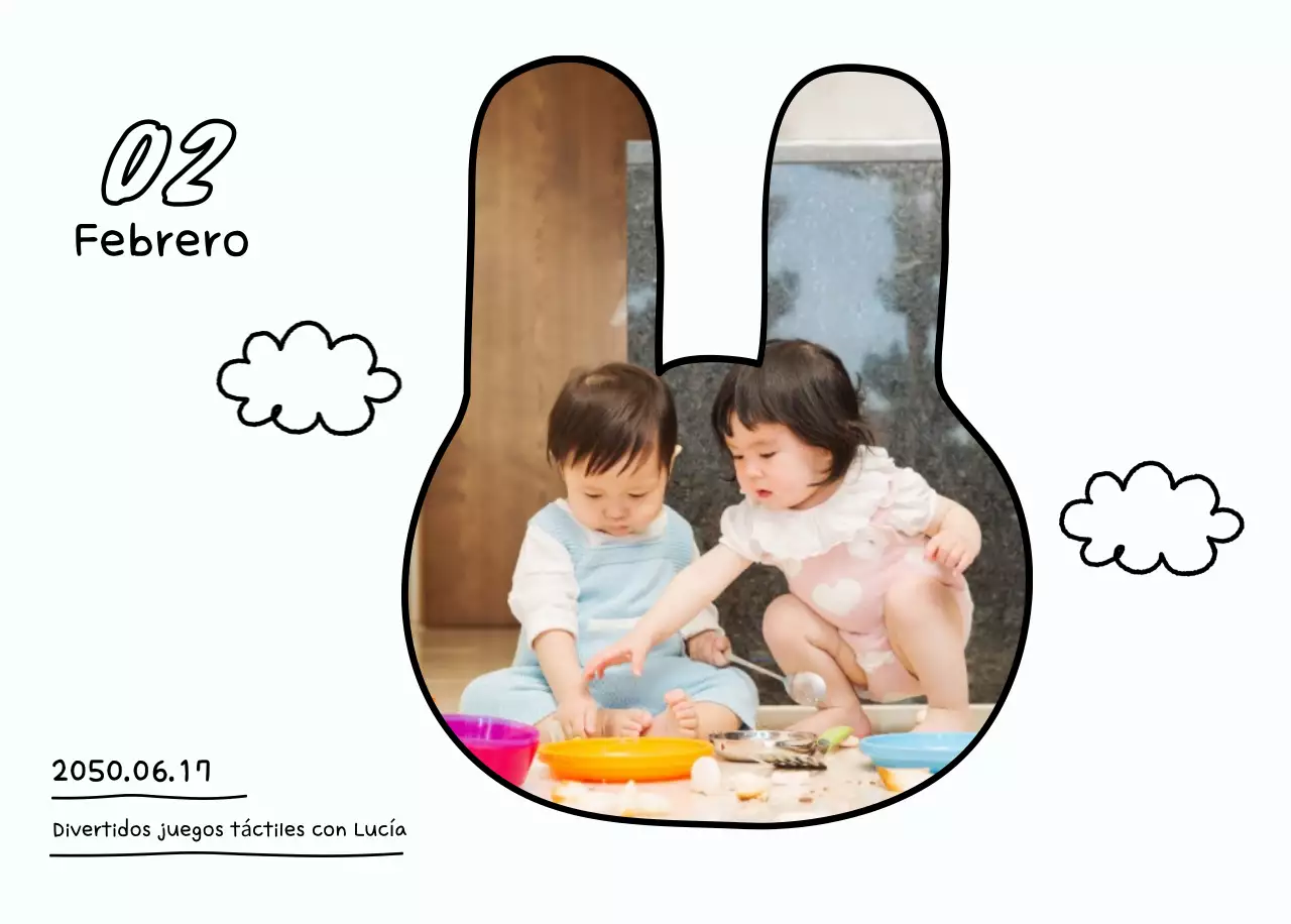 Bonito calendario con fotos de Año Nuevo