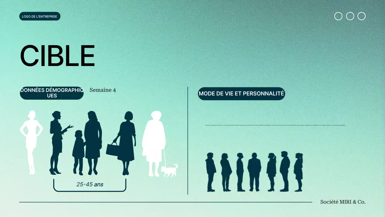 vert dégradé moderne Proposition de projet