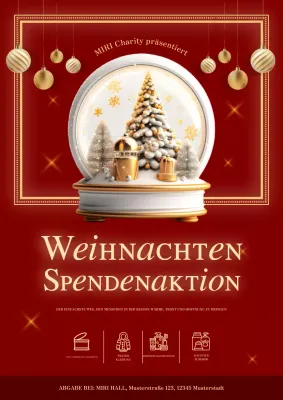 rote traditionelle Weihnachtsaktion
