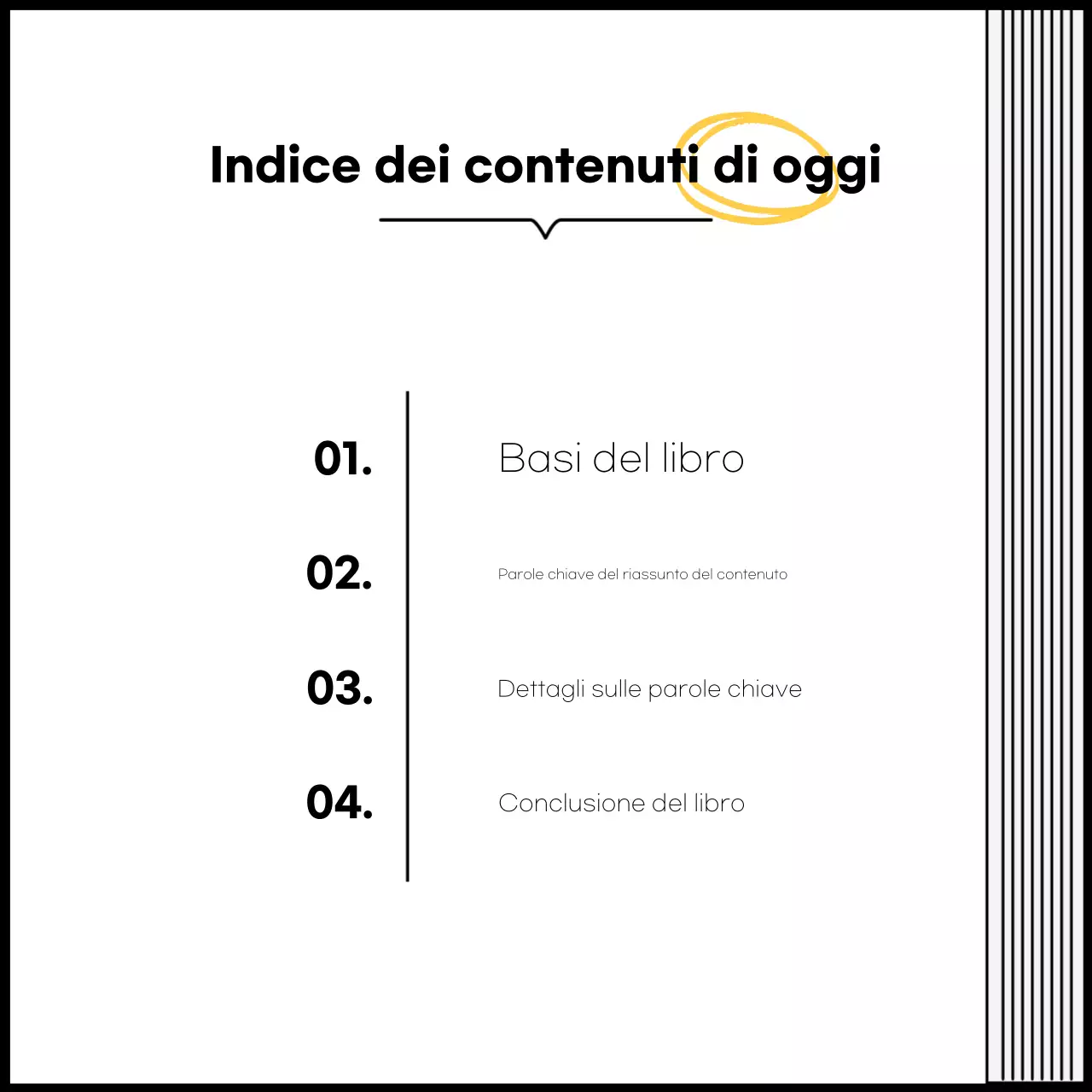 Promuovere la lettura semplice in bianco e nero