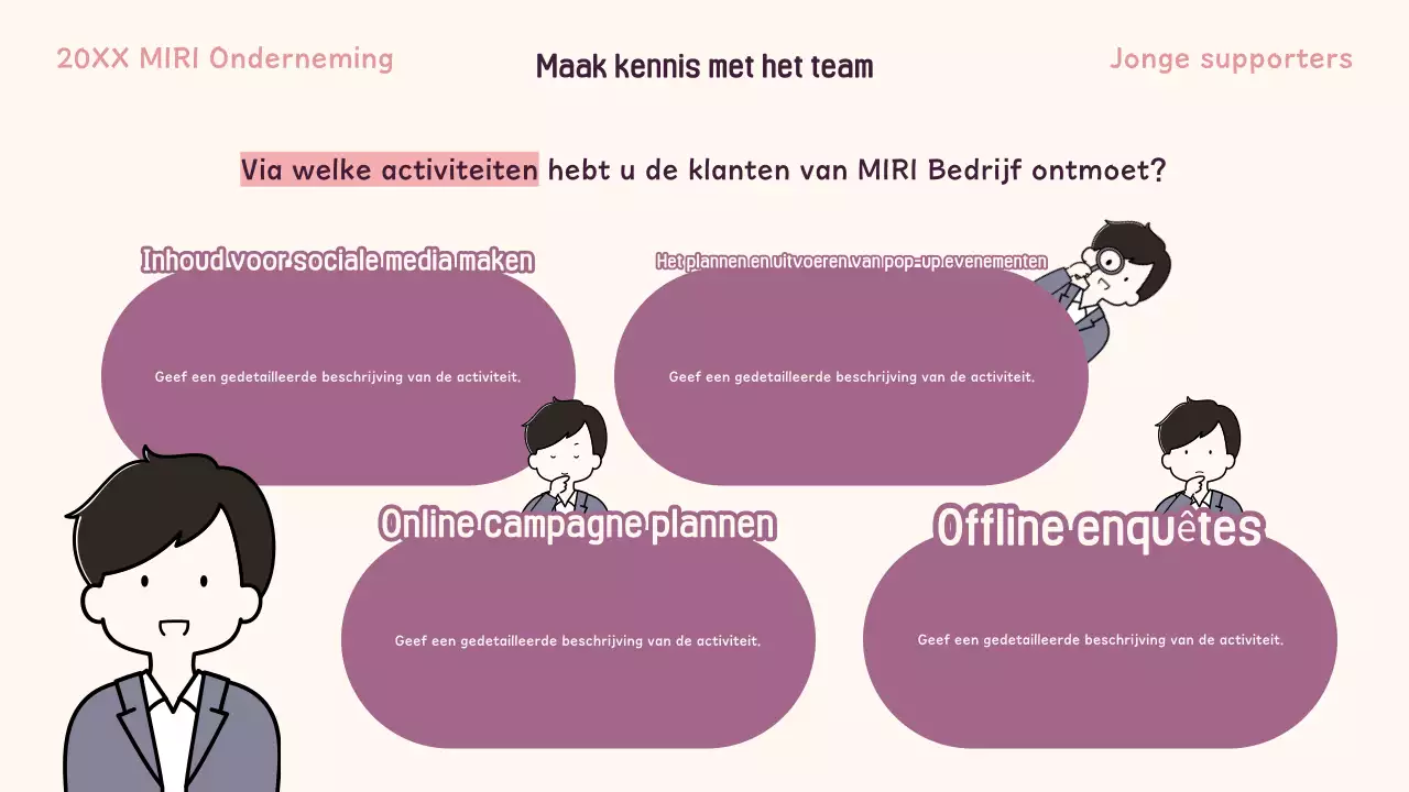 Rekrutering van jongeren in roze