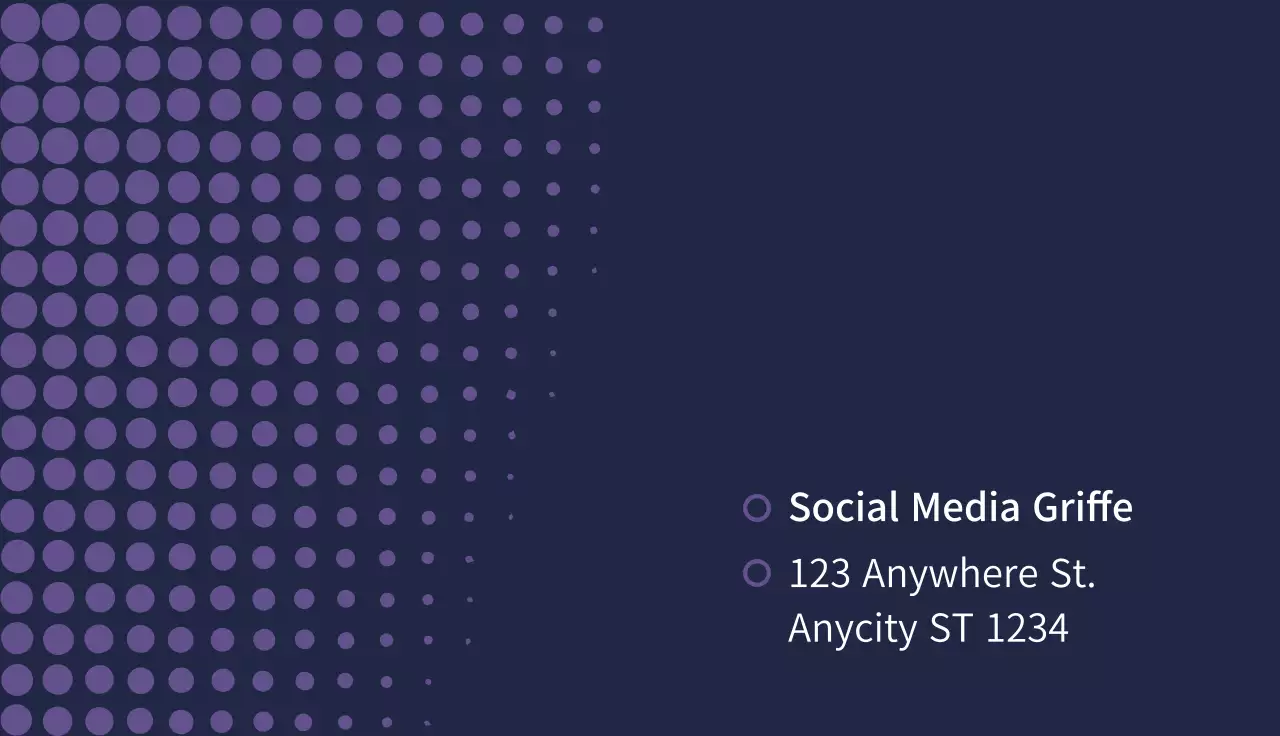 marineblau moderne Visitenkarte