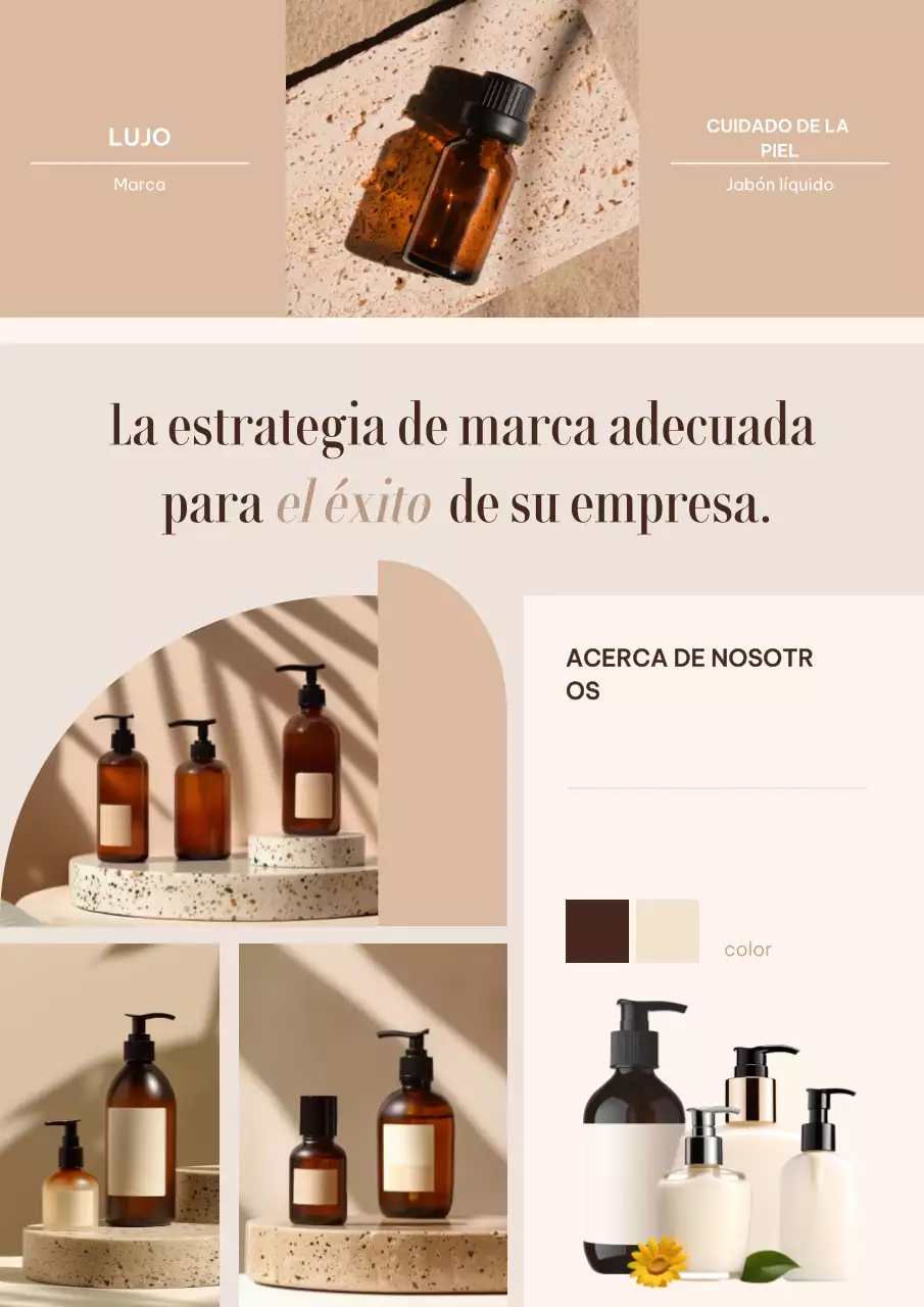 Promoción Beige Modern Skincare