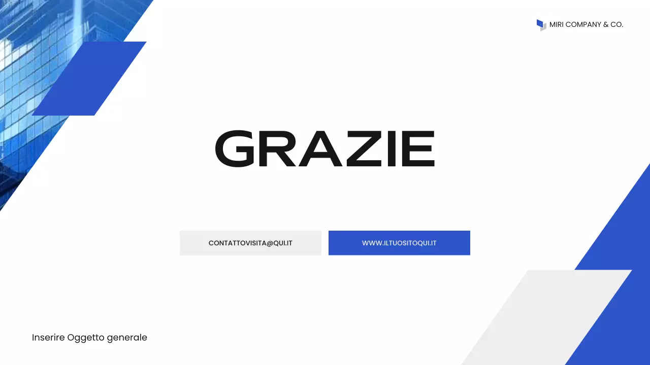 presentazione aziendale moderna blu