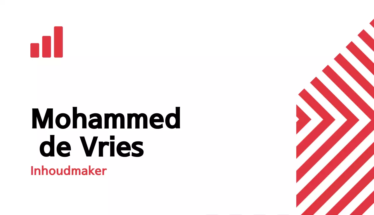 rood modern visitekaartje