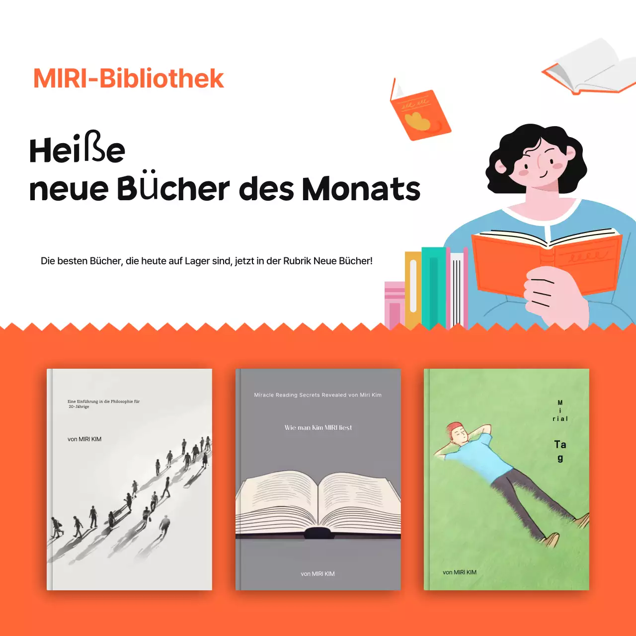 Orange Simple Book Anzeige