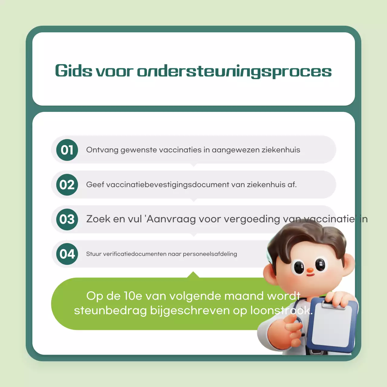 Vaccinaties met muntmarkering