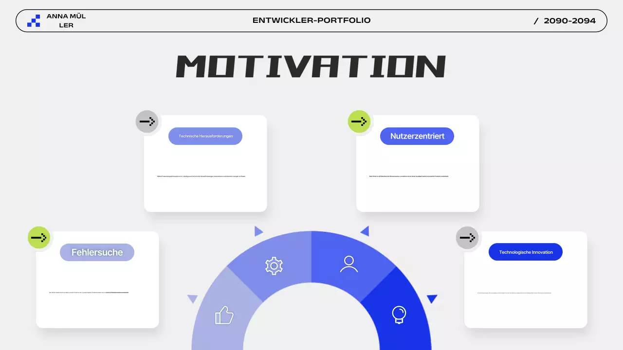 Einführung in das Grey Modern Portfolio