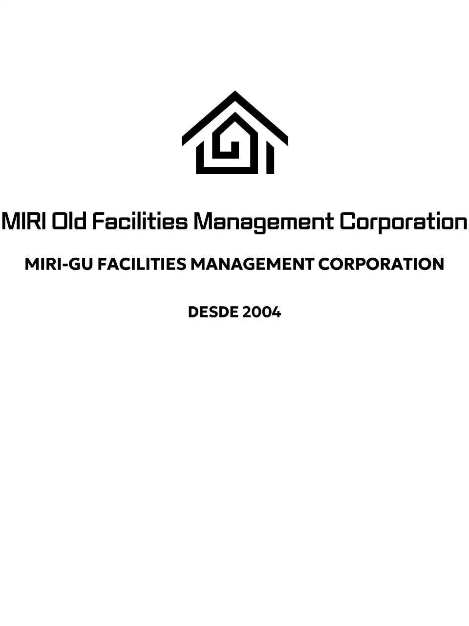 Promocione su organización con un sencillo logotipo en forma de casa