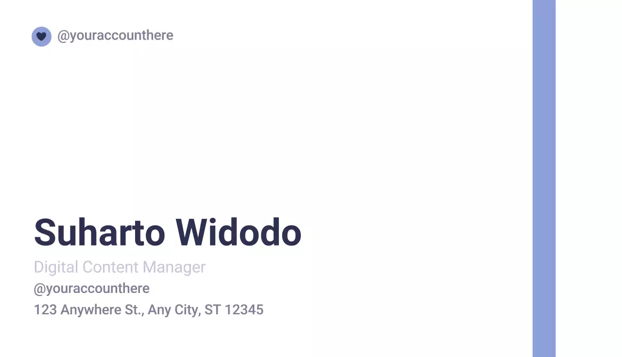 Navy Modern Business Card