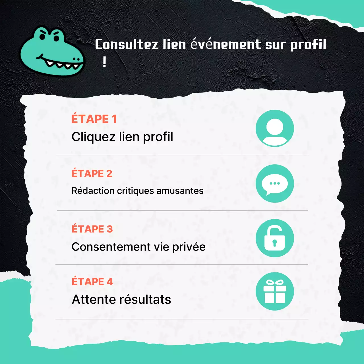 Annonce de l'événement "Gag" de la Monnaie