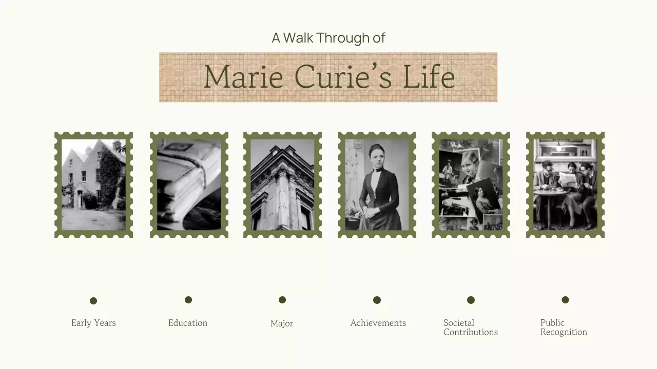 Green Vintage Biography Presentation