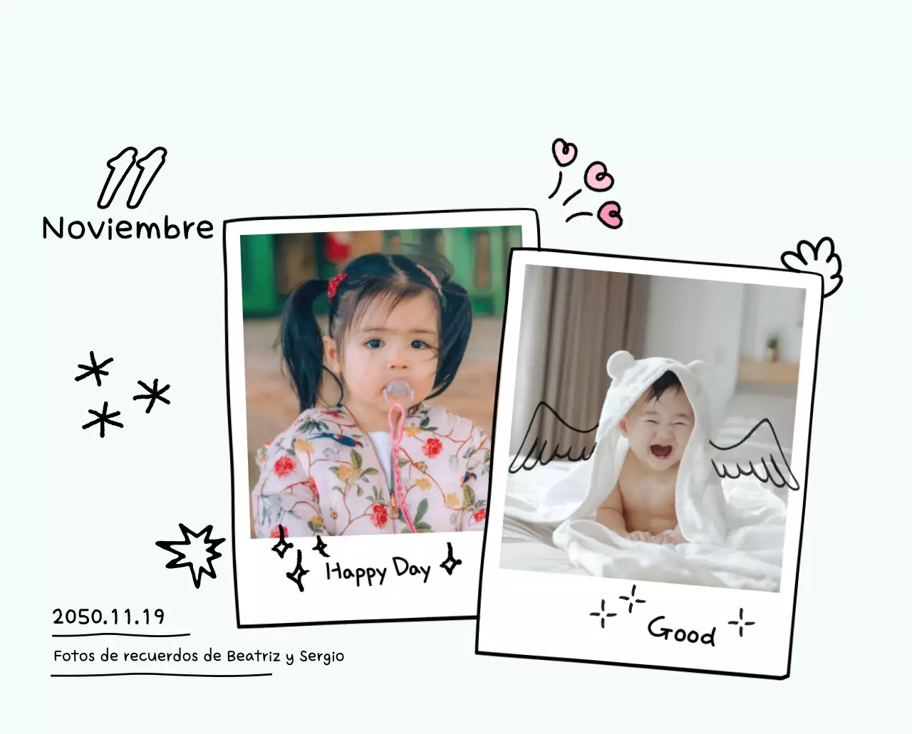 Calendario de fotos Yellow Cute