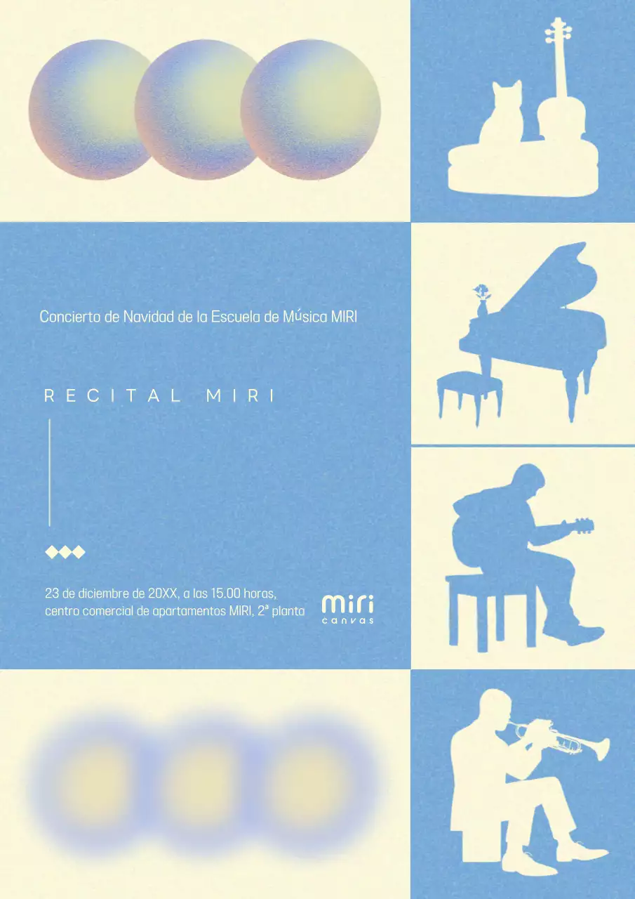 Azul claro Guía de recitales sencillos