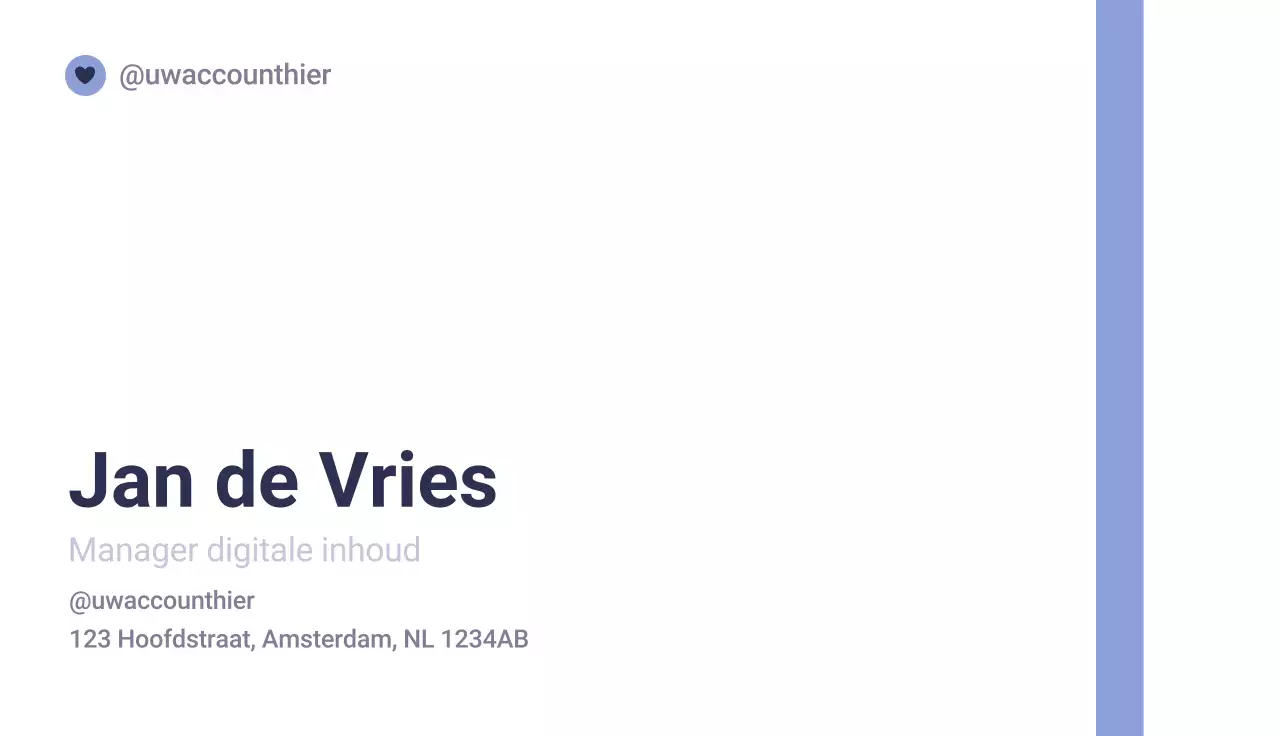 marine modern visitekaartje