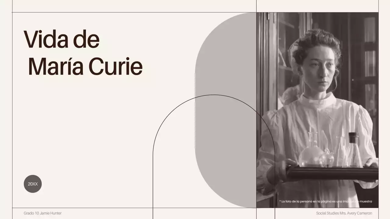 brown classy scientist biographies presentation