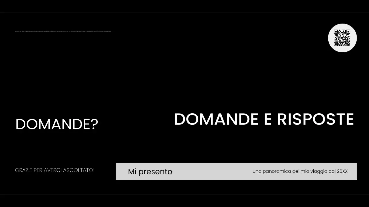 portfolio moderno di presentazione in bianco e nero