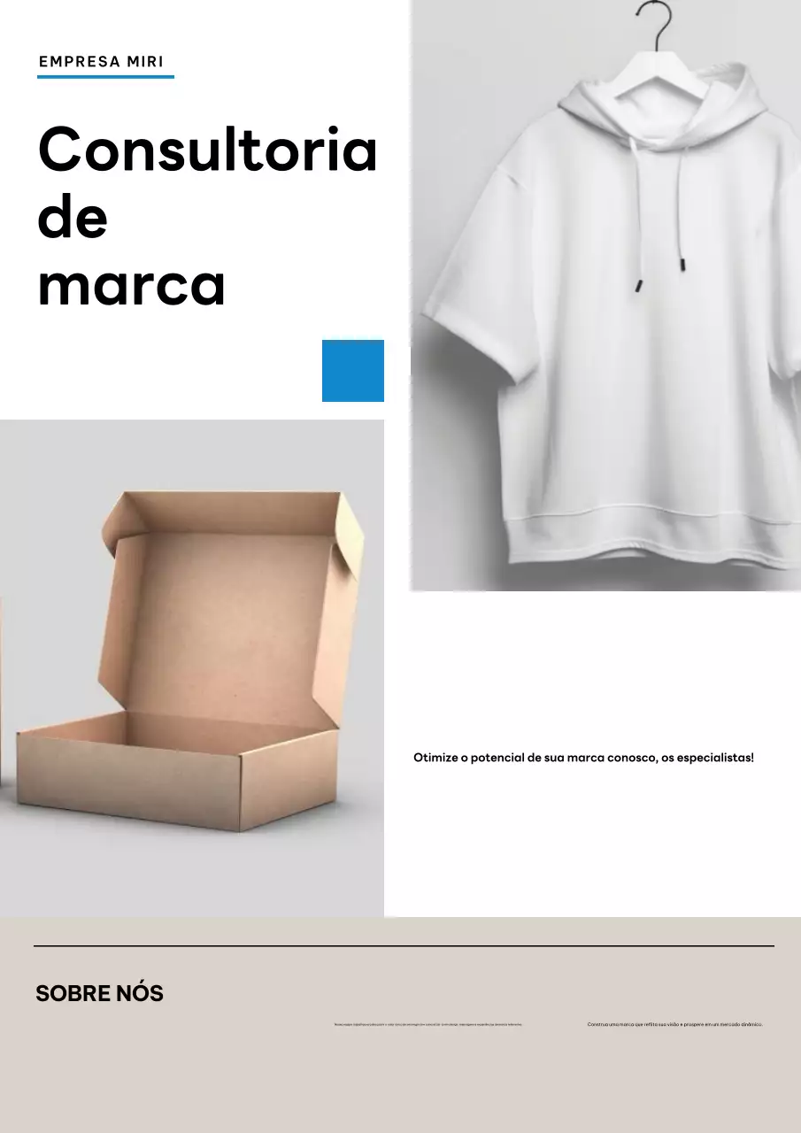 Promoção da marca moderna branca