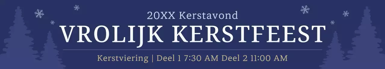 Marineblauwe klassieke kerstgids