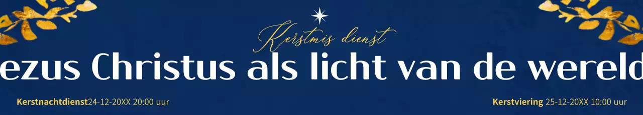 Promoot een luxueuze kerstservice in marineblauw en goud