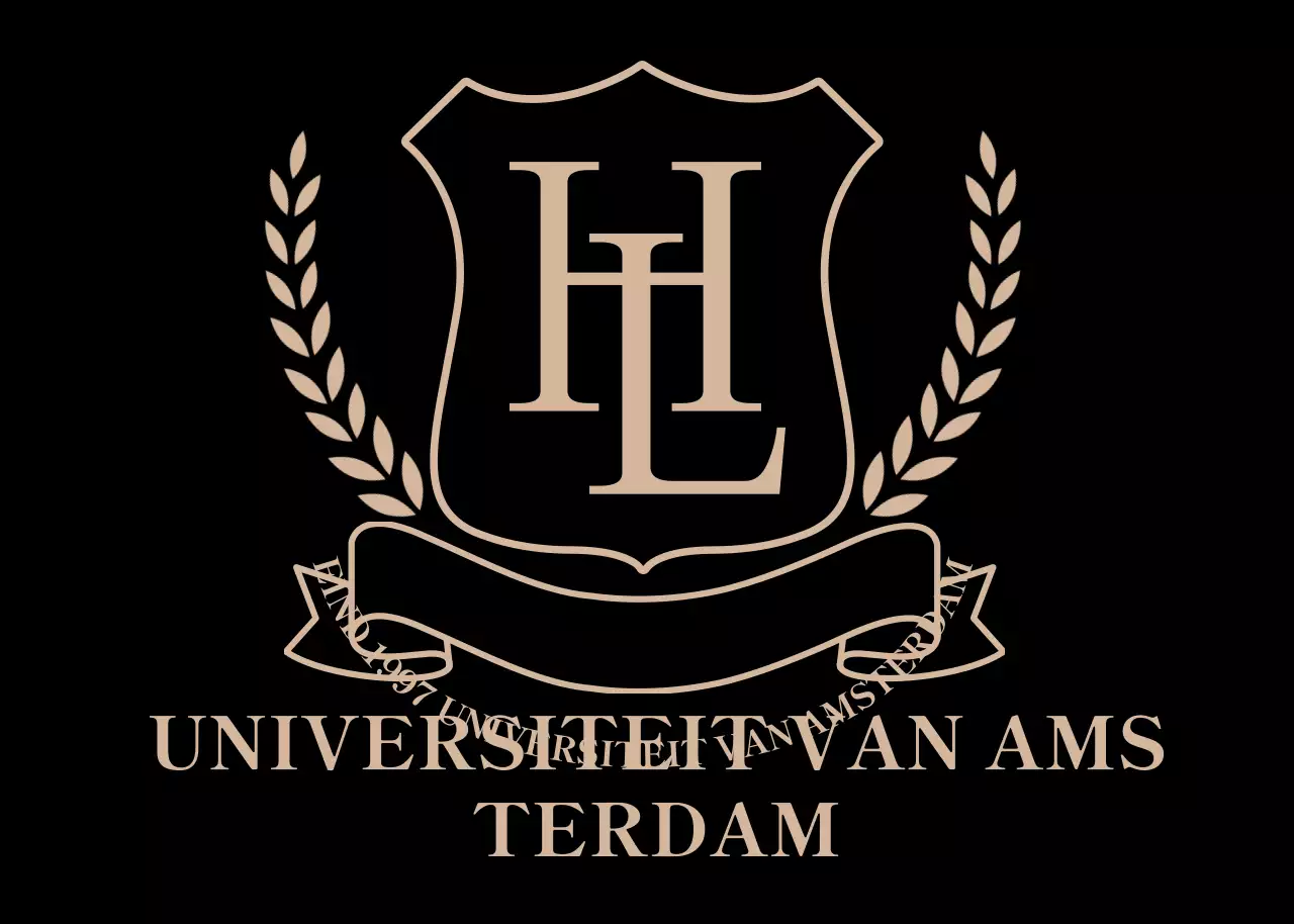 Gouden klassiek universiteitslogo