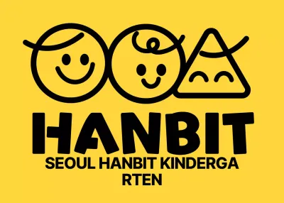 Kindergarten-Logo mit einfachen Zeichen