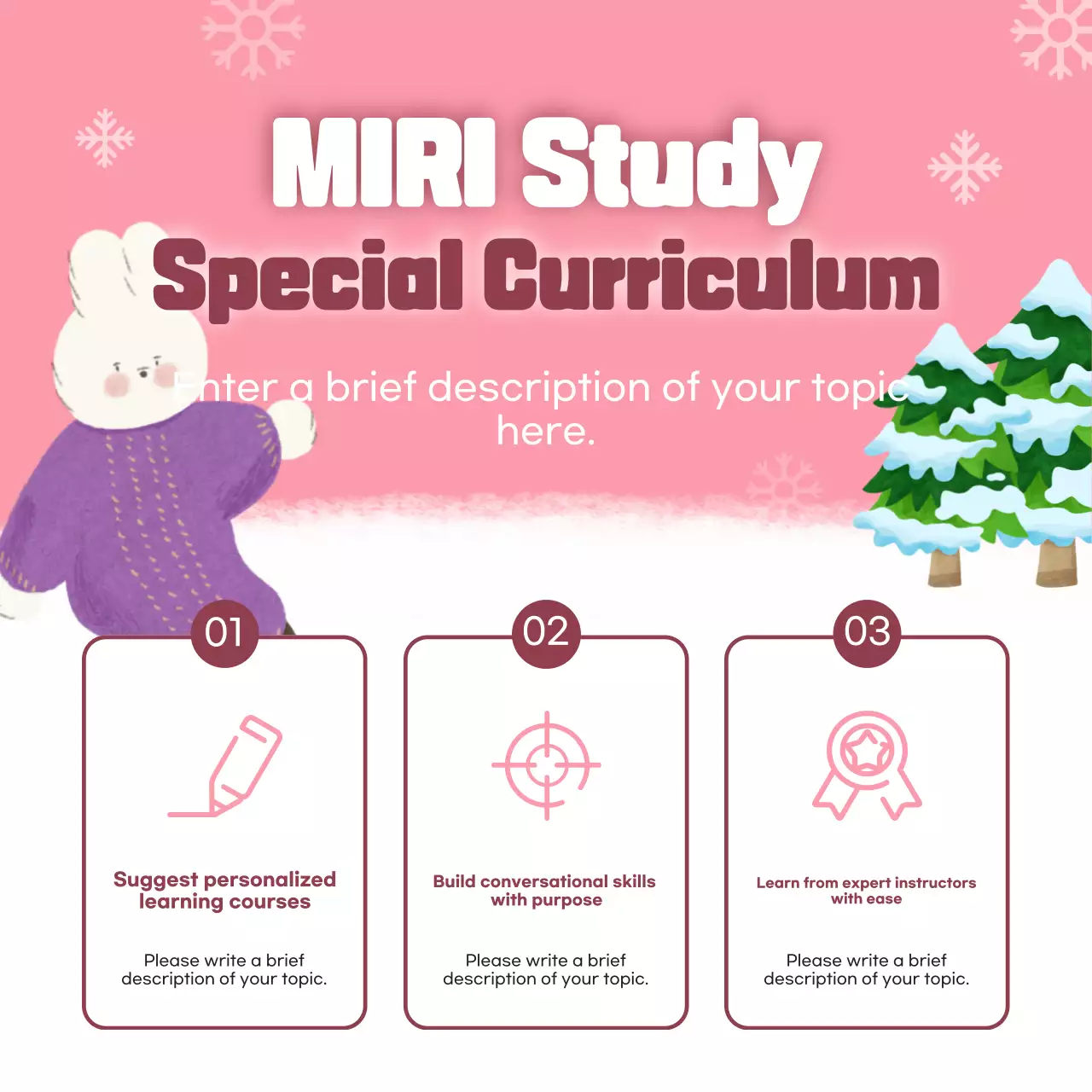 Blue Trendy Study Recruitment Instagram Carousel