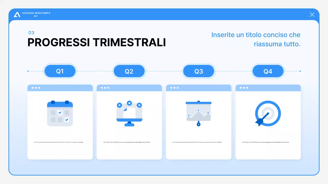 Analisi dei rapporti blu moderni