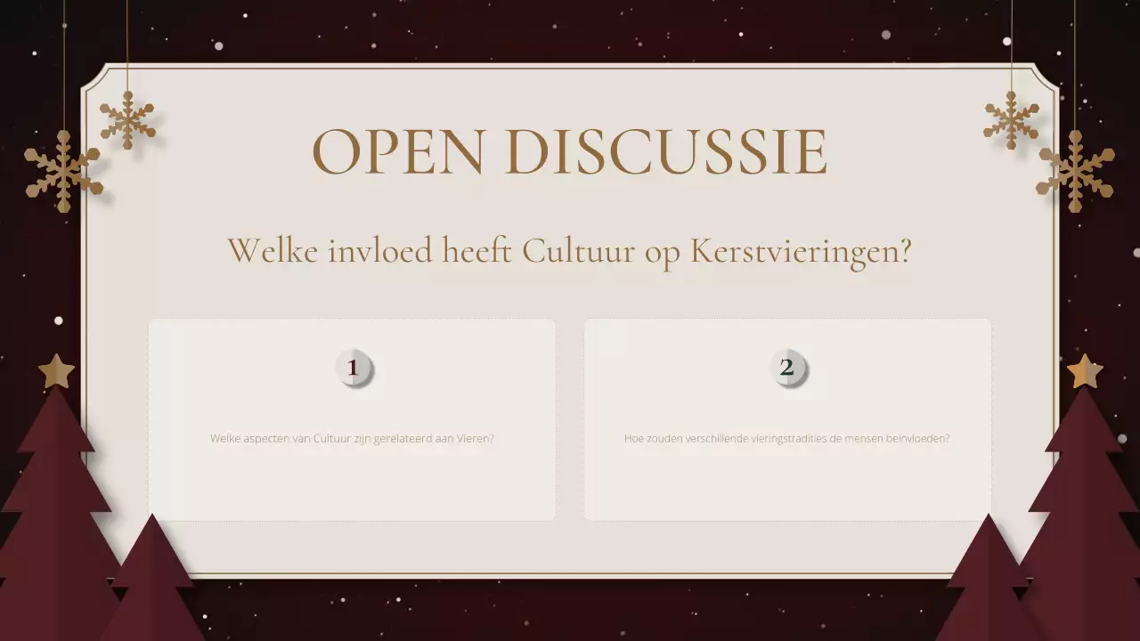 groene traditionele vakantiepresentatie