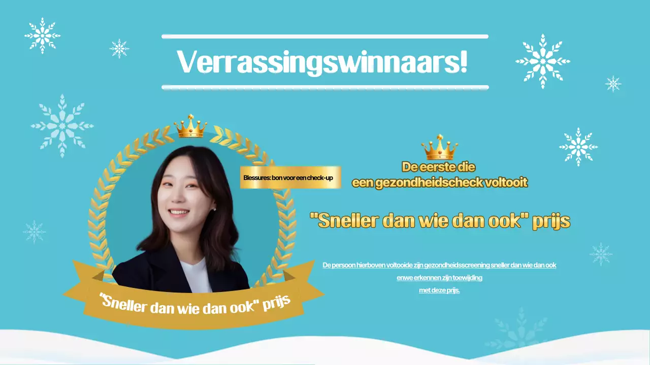 Lichtblauwe eenvoudige eindejaarsviering