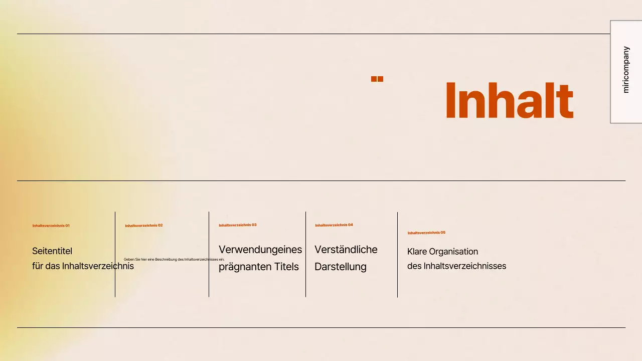 Orange Einfache Präsentation Dokumentation