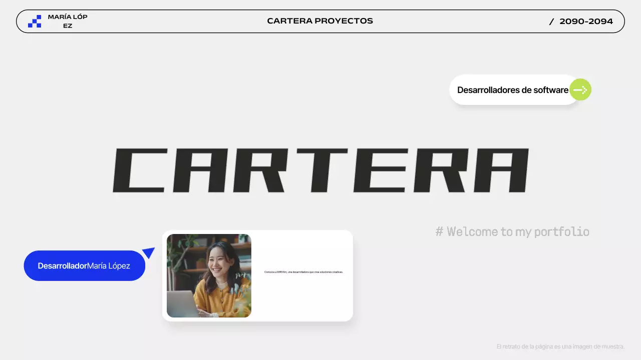 Presentación de la Cartera Moderna Gris