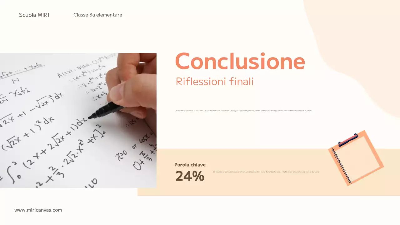 classe di educazione alla tendenza arancione