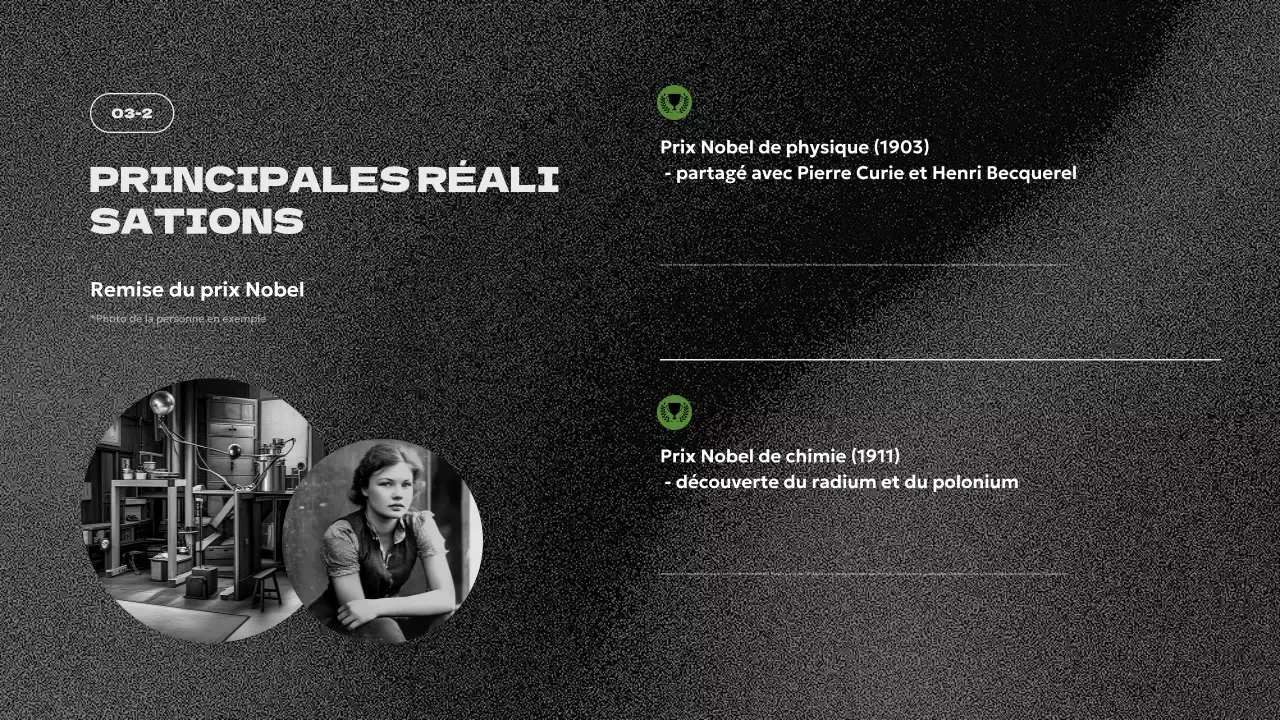 présentation de la biographie moderne verte