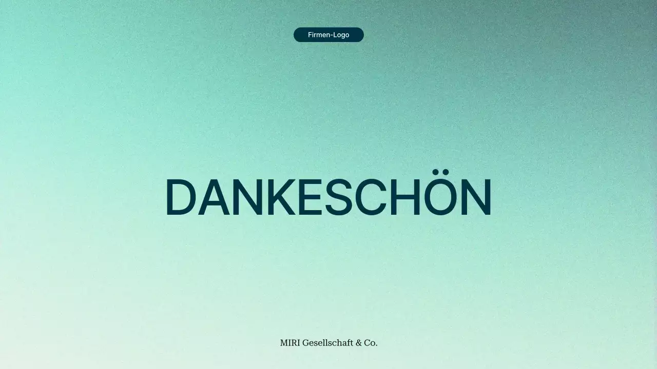 green gradient modern Projektvorschlag