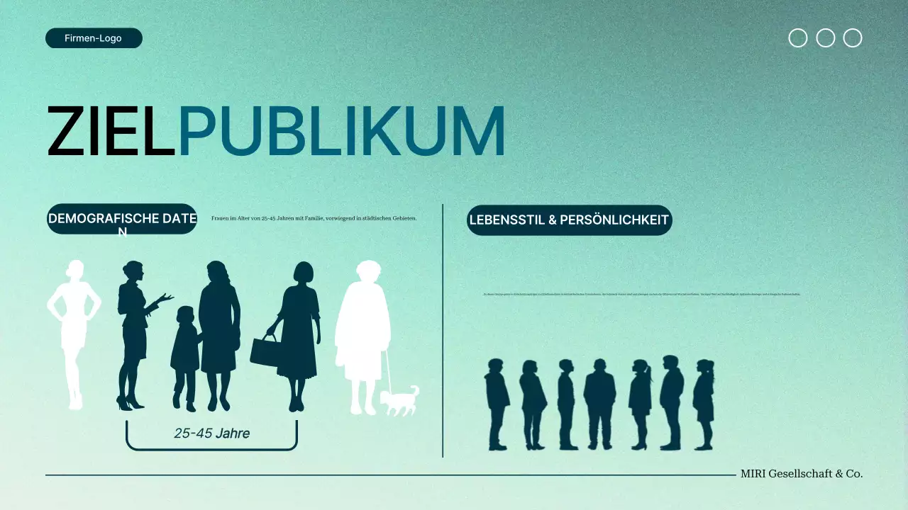 green gradient modern Projektvorschlag