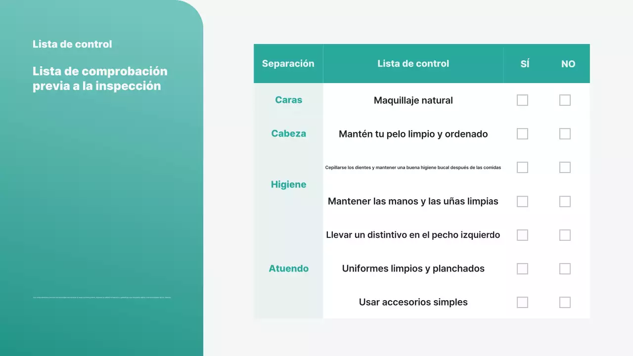 Política de orientación de Mint Tidy