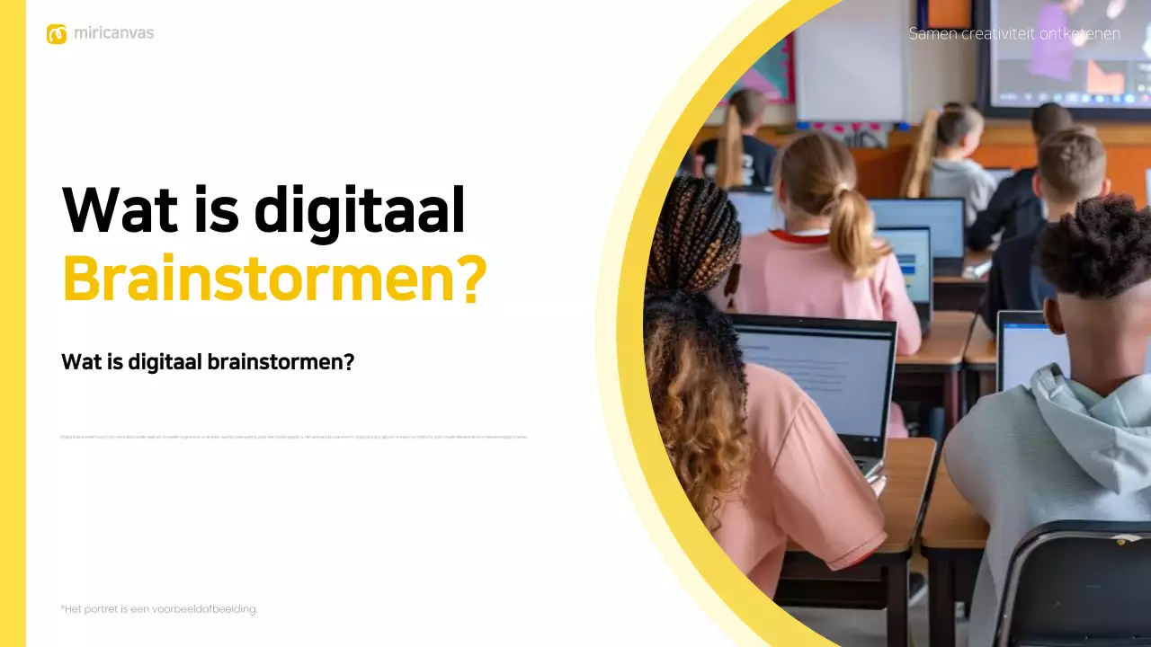 gele moderne brainstorm layout