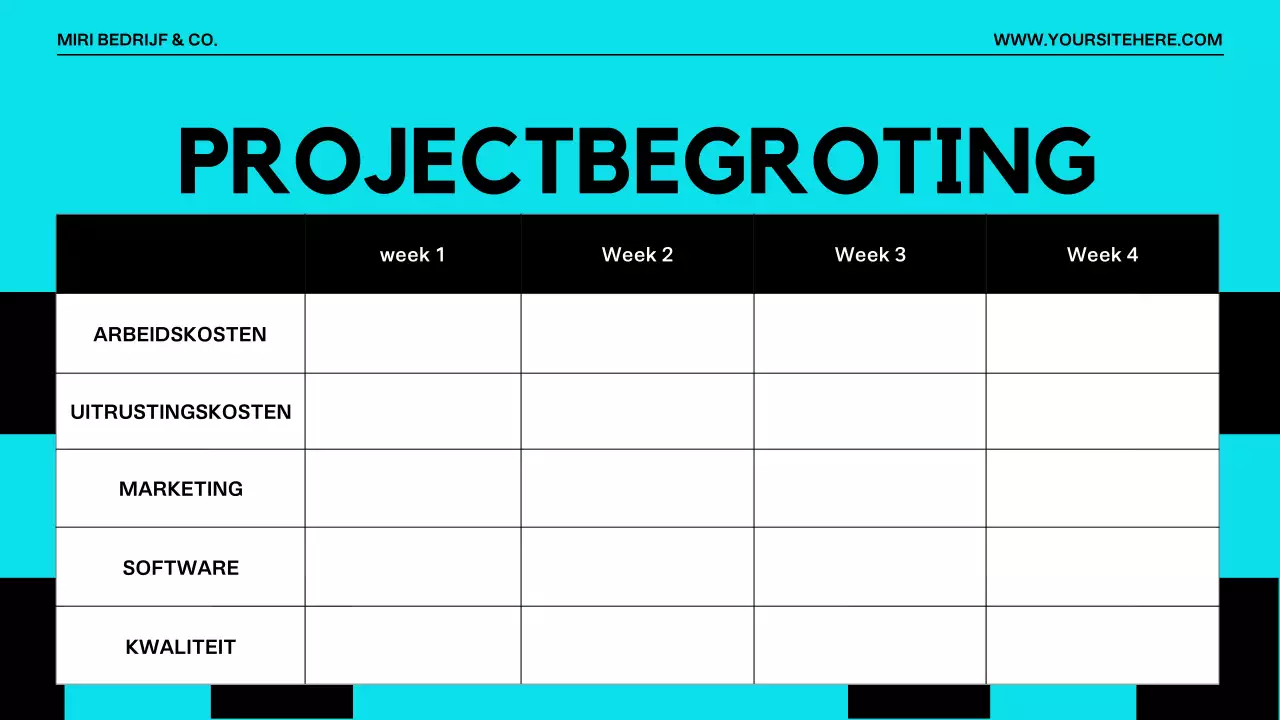 Presentatie Modern Projectvoorstel Oranje Zwart